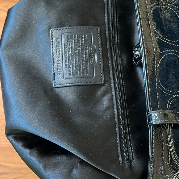 VINTAGE COACH PATENT LEATHER KISS LOCK BLACK F19215 - Picture 12 of 12